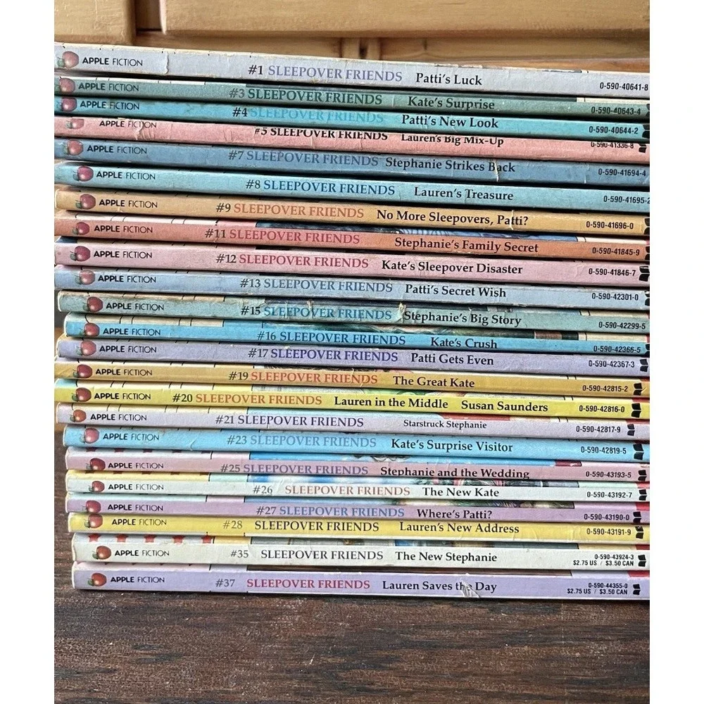 Vintage Sleepover Friends Series Book Lot 23 Apple Paperbacks Susan Saunders PB